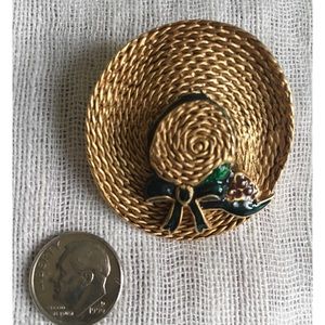 Gold-tone Enamel Hat Pin from Museum of Fine Arts